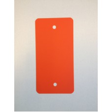 PVC-labels 54x108mm oranje 2 gaten 1000st Td35987114